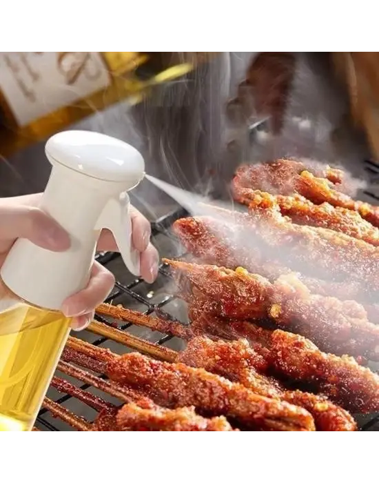 Omarı Çok Amaçlı Cam Şişe Püskürtmeli Yağdanlık ve Sos Spreyi