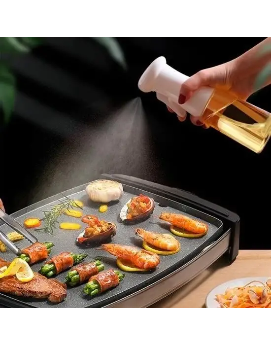 Omarı Çok Amaçlı Cam Şişe Püskürtmeli Yağdanlık ve Sos Spreyi