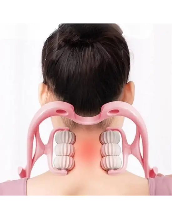 Omarı Altı Tekerlekli Fonksiyonlu Boyun Masaj Aleti