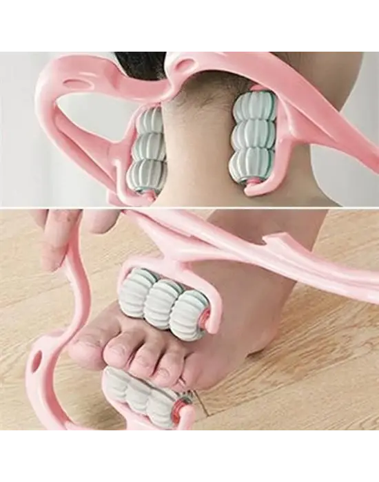 Omarı Altı Tekerlekli Fonksiyonlu Boyun Masaj Aleti