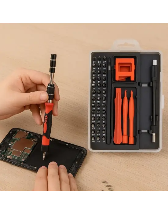 BUFFER® Çok Fonksiyonlu Manyetik Uçlu 52si 1 Arada 42 Uçlu Saatçi Tornavida Seti