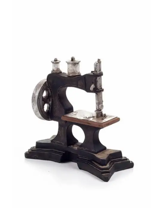 Omarı Vintage Tarzı Dekoratif Dikiş Makinesi Biblosu