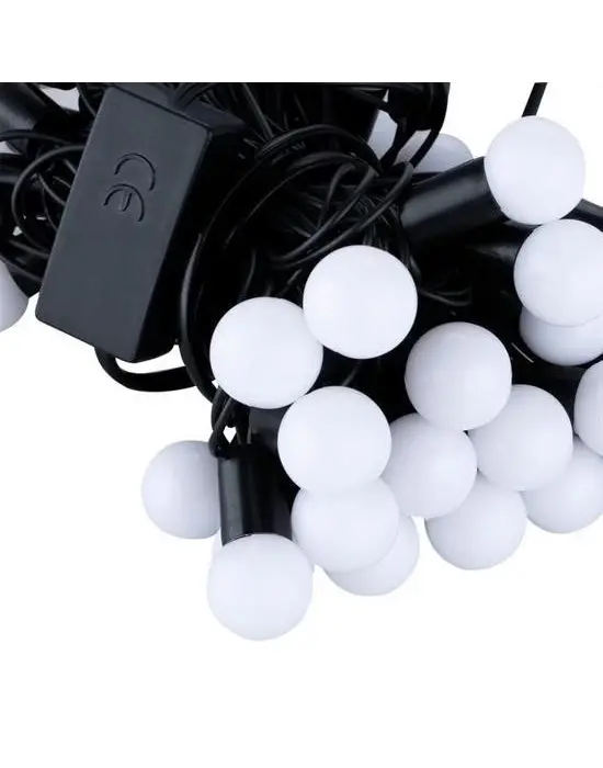 Omarı Renk Değiştiren Minik Toplarla Süslenmiş 40 Ledli Dekoratif Dolama Işık