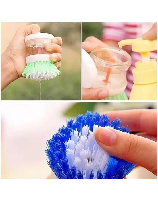 BUFFER® Deterjan Hazneli Kolay Bulaşık Yıkama Fırçası Bulaşık Sünger