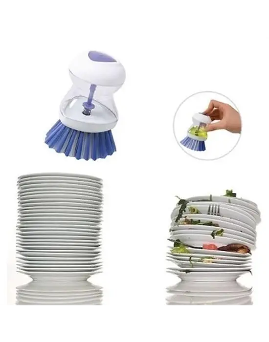 BUFFER® Deterjan Hazneli Kolay Bulaşık Yıkama Fırçası Bulaşık Sünger