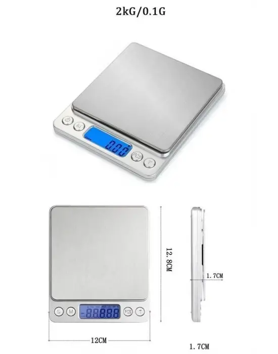 Omarı Dijital Hassas Mutfak Terazisi Gr/01 Gr Hassasiyet