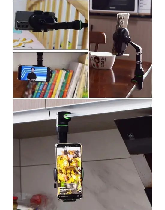 Omarı Pratik Eklemli Telefon Tutucu Aparat