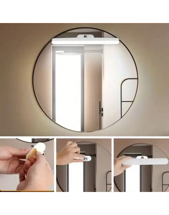 Omarı Dokunmatik Şarj Edilebilir LED Makyaj Aynası 27 cm