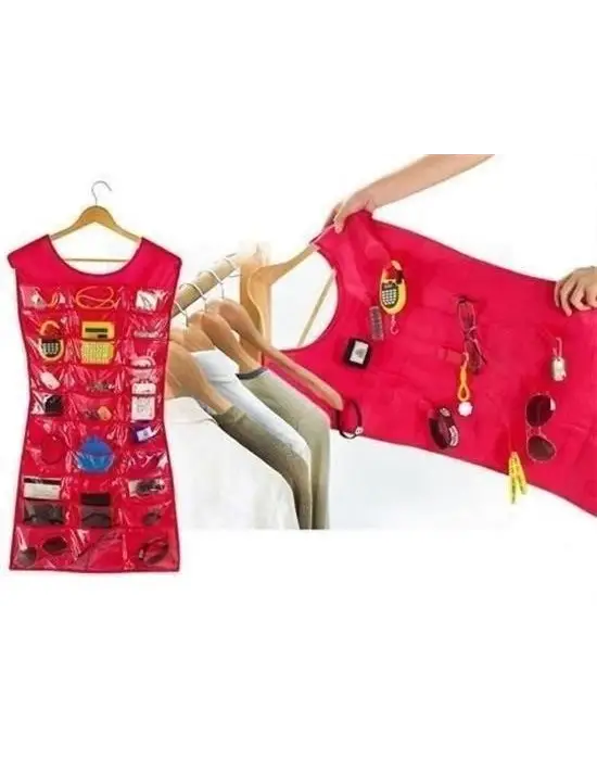 Omarı Modern Takı Saklama Çözümü - Pembe Elbise Şeklinde