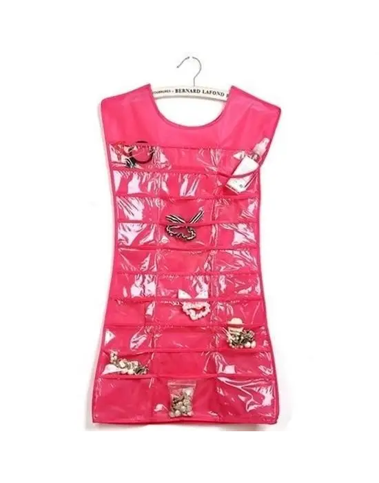 Omarı Modern Takı Saklama Çözümü - Pembe Elbise Şeklinde