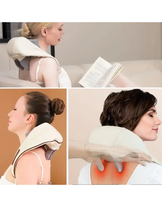 Omarı Kablosuz Elektrikli Boyun ve Omuz Masaj Aleti