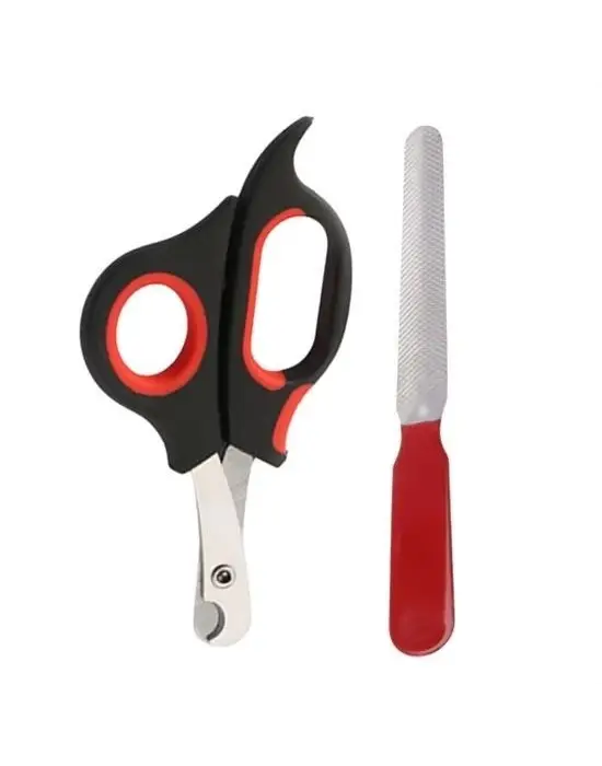 Omarı Evcil Hayvan Tırnak Bakım Seti - Profesyonel Pati Bakımı İçin Kaymaz Saplı