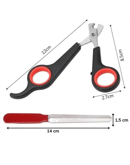 Omarı Evcil Hayvan Tırnak Bakım Seti - Profesyonel Pati Bakımı İçin Kaymaz Saplı