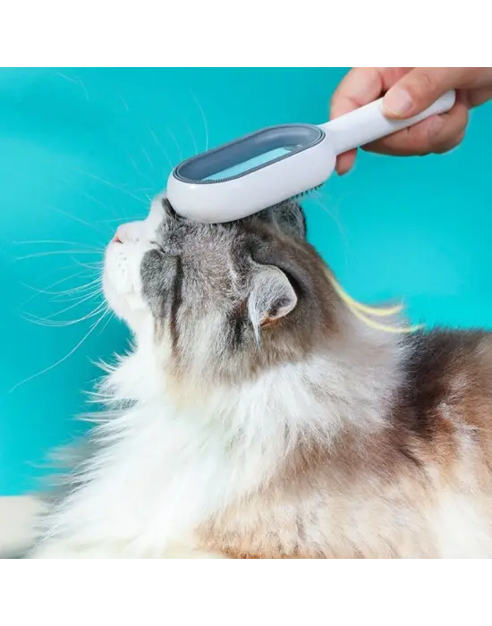 Omarı Çift Taraflı Pet Fırça - Evcil Hayvanlar için Nemli Tüy Tarama