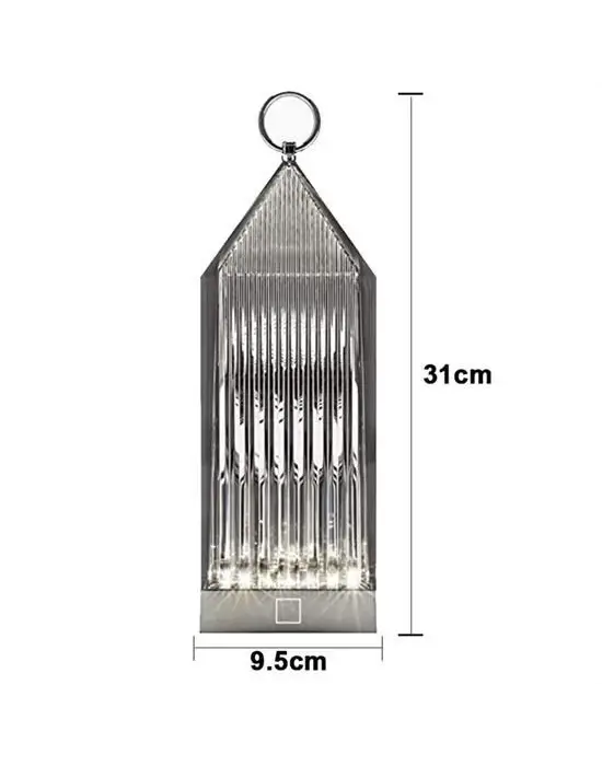 Omarı Dokunmatik USB Şarjlı 3 Modlu Kristal Lamba Led