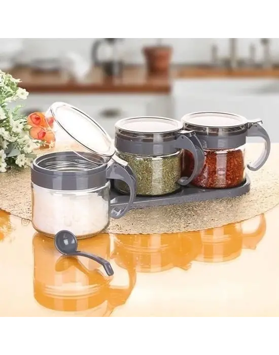 Omarı Pratik Kapaklı Baharatlık Takımı