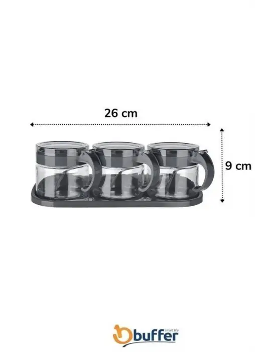 Omarı Pratik Kapaklı Baharatlık Takımı