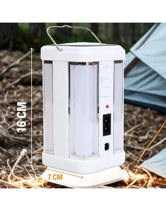 Omarı Güneş Enerjili Şarjlı Işık 1200mAh Yeniden Şarj Edilebilir Batarya