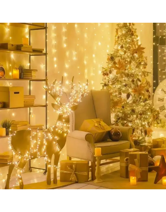 BUFFER® Günışığı Renk 5 Farklı Işık Modlu 10 Metre Eklemeli Dekor Boncuk Model Dekoratif Led