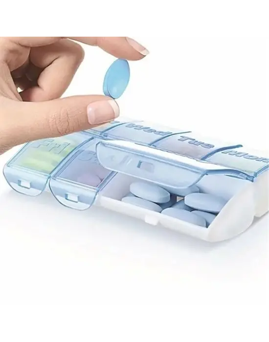 BUFFER® Haftalık 7 Bölmeli İlaç Saklama ve Hatırlatma Kutusu