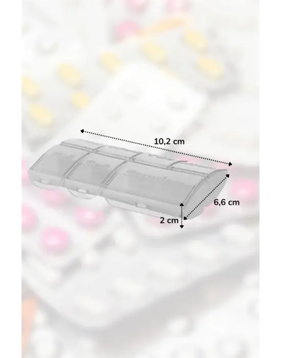 BUFFER® Haftalık 7 Bölmeli İlaç Saklama ve Hatırlatma Kutusu