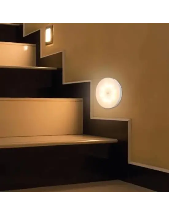 Omarı Hareket Sensörlü Usb Şarjlı Spot Lamba LED Yapışkanlı Model