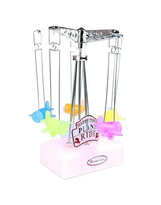 Omarı Hareketli Uçaklı Kurmalı Hediyelik Müzik Kutusu