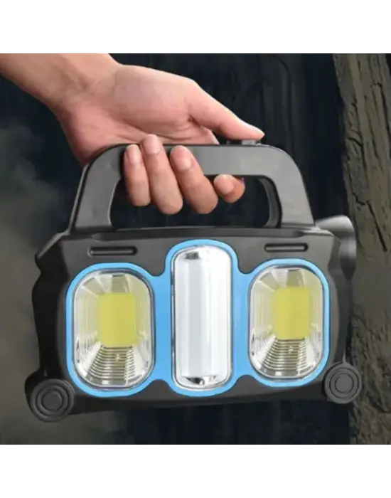 Omarı Güneş Enerjili Taşınabilir Çalışma Lambası – Powerbank Özellikli