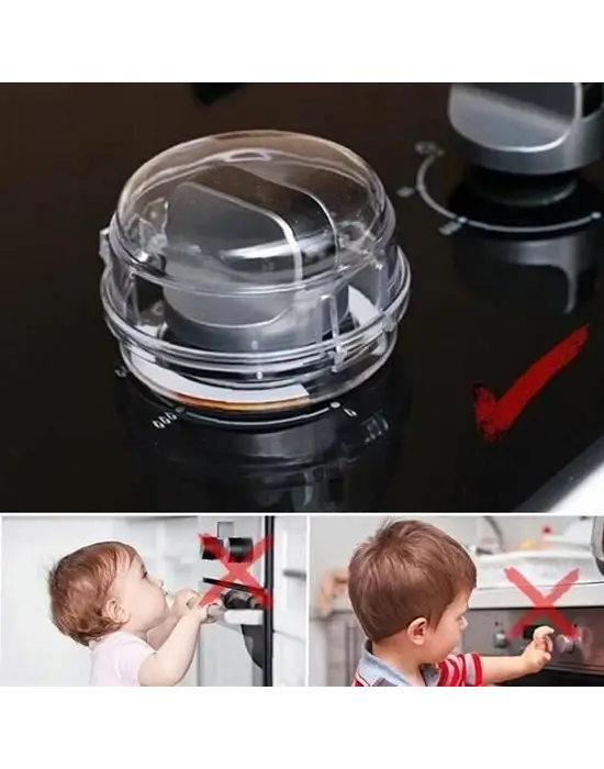 Omarı Isıya Dayanıklı Ocak Düğme Koruyucusu - Emniyet Düzeneği