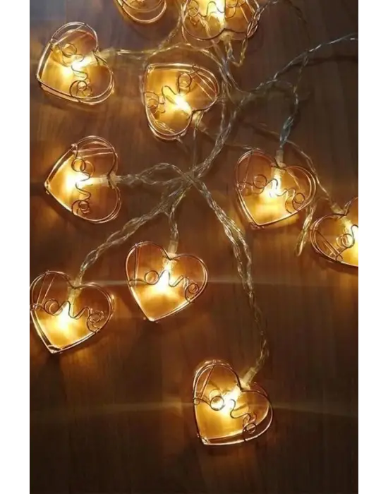 Omarı Kalpli Led Işık Zinciri - Doğum Günü Süsü & Aydınlatma