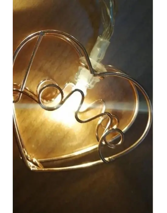 Omarı Kalpli Led Işık Zinciri - Doğum Günü Süsü & Aydınlatma