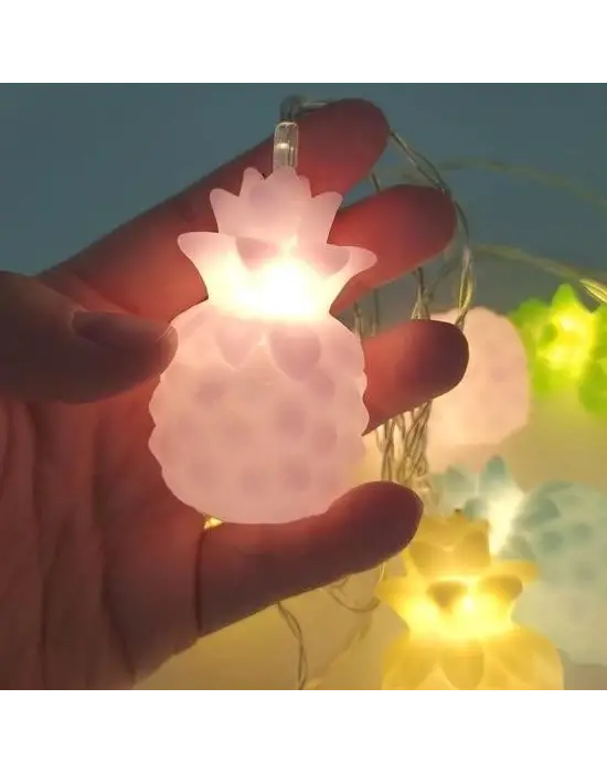 Omarı Dekoratif Karışık Renk Ananas Işık Zinciri