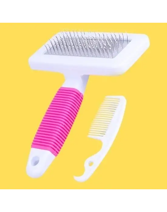 Omarı Evcil Hayvanlar için Telli Küçük Boy Tüy Bakım Seti ve Fırça