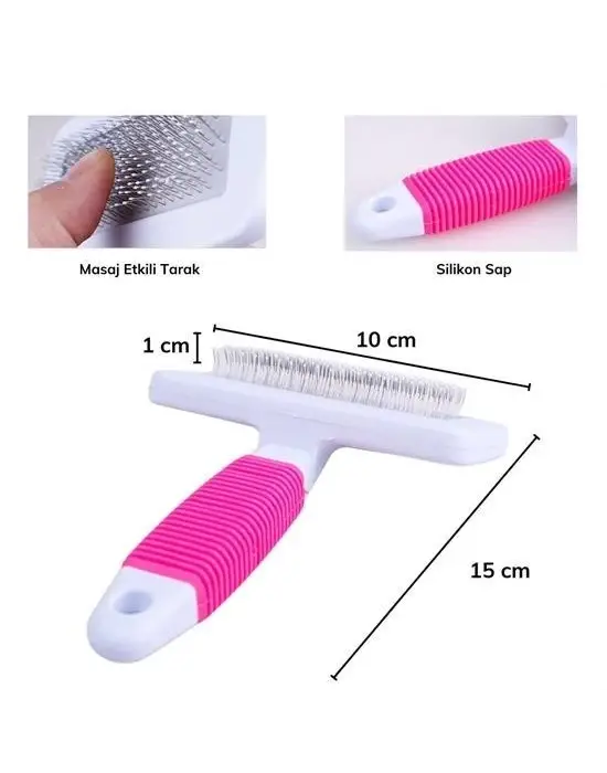 Omarı Evcil Hayvanlar için Telli Küçük Boy Tüy Bakım Seti ve Fırça