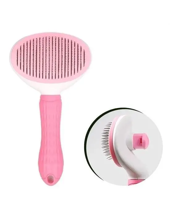 Omarı Evcil Hayvanlar İçin Kendini Temizleyebilen Tüy Toplayıcı Taraç Pembe