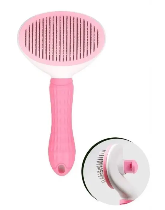 Omarı Evcil Hayvanlar İçin Kendini Temizleyebilen Tüy Toplayıcı Taraç Pembe