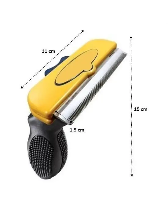 Omarı Kısa Tüy İçin Profesyonel Tüy Toplayıcı Tarak - Large Boy