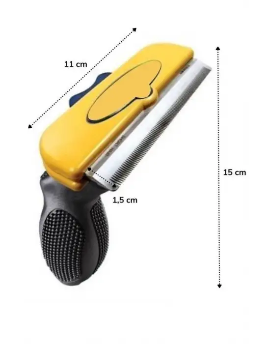 Omarı Kısa Tüy İçin Profesyonel Tüy Toplayıcı Tarak - Large Boy