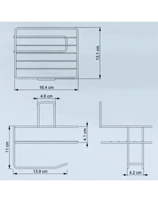 Omarı Modern Siyah Metal Tuvalet Kağıdı Tutacağı ve Yedek Raf