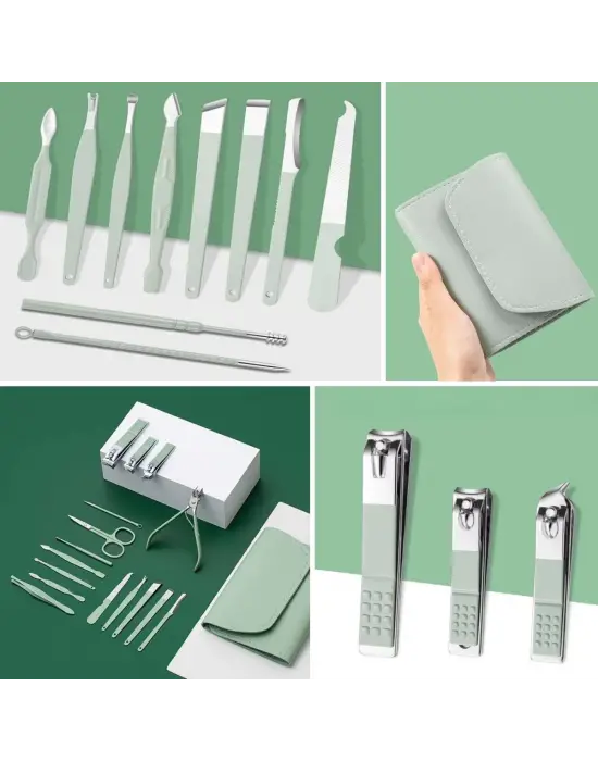 Omarı Kendiliğinden Çantalı Seyahat Manikür Pedikür Seti