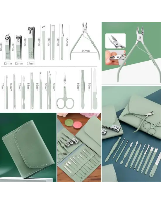 Omarı Kendiliğinden Çantalı Seyahat Manikür Pedikür Seti