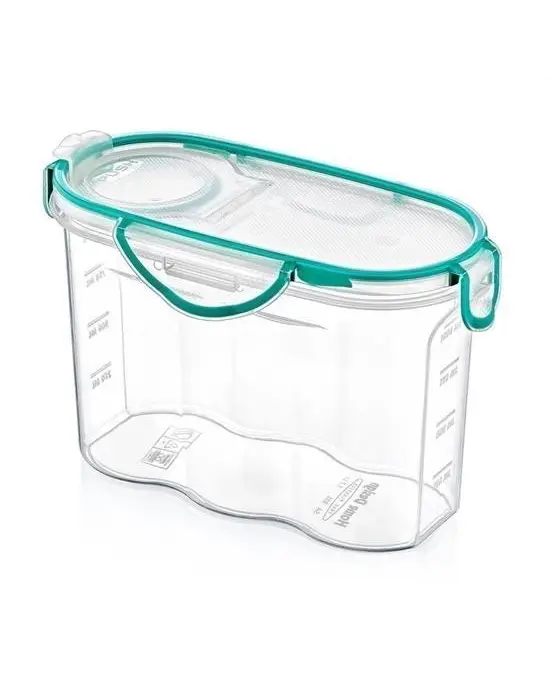 Omarı Kilitli Kapaklı Contalı Hava ve Sıvı Geçirmez Saklama Kabı 1,2 Litre