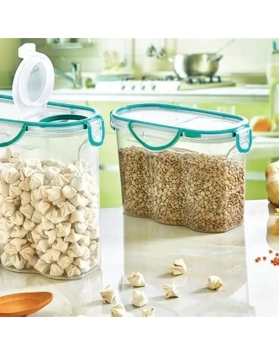 Omarı Kilitli Kapaklı Contalı Hava ve Sıvı Geçirmez Saklama Kabı 1,2 Litre