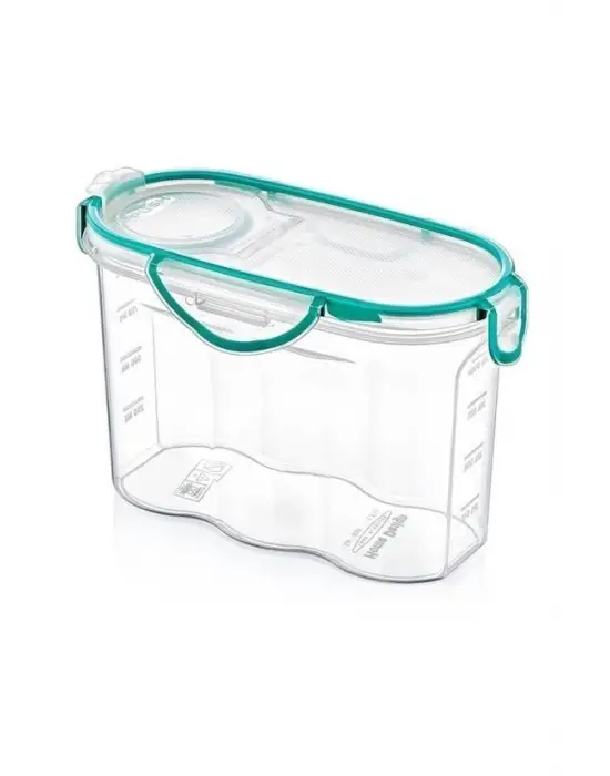 Omarı Kilitli Kapaklı Contalı Hava ve Sıvı Geçirmez Saklama Kabı 1,2 Litre