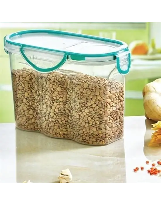 Omarı Hava ve Sıvı Geçirmez Kilitli Contalı Erzak Saklama Kabı