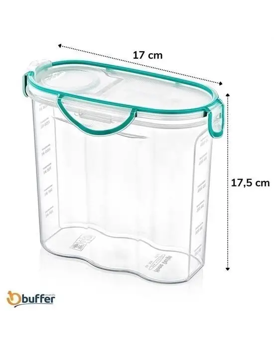 Omarı Hava ve Sıvı Geçirmez Kilitli Contalı Erzak Saklama Kabı