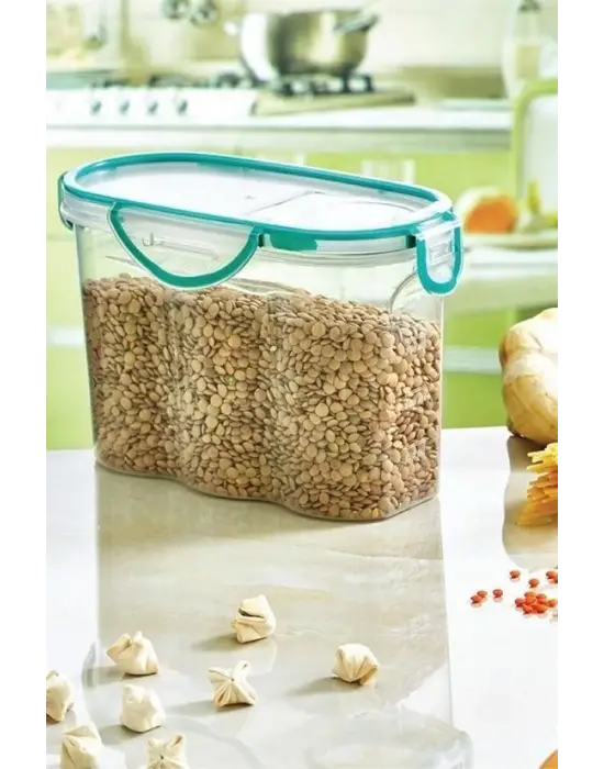 Omarı Hava ve Sıvı Geçirmez Kilitli Contalı Erzak Saklama Kabı