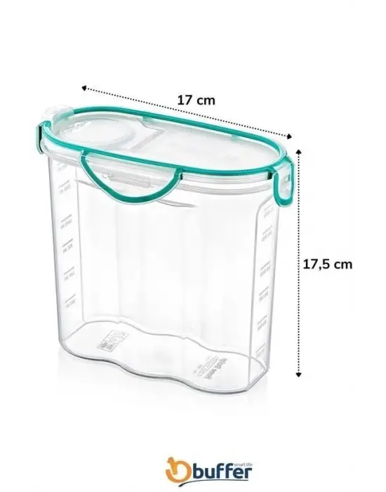 Omarı Hava ve Sıvı Geçirmez Kilitli Contalı Erzak Saklama Kabı