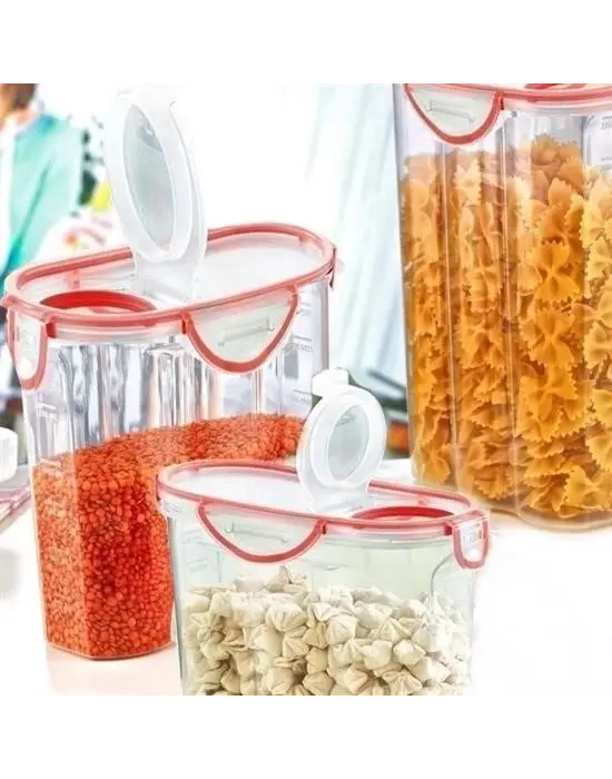Omarı Su ve Hava Geçirmez Contalı 2,4 Litre Erzak Saklama Kabı
