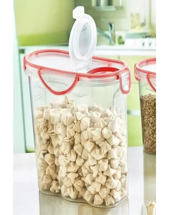 Omarı Su ve Hava Geçirmez Contalı 2,4 Litre Erzak Saklama Kabı